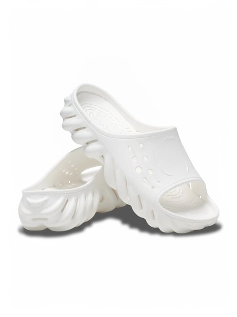 Buy Crocs Men's Echo White Slides for Men at Best Price Tata CLiQ