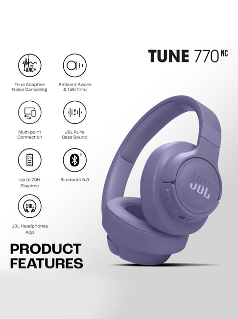 JBL Tune 770NC Over Ear Wireless Bluetoot Headphones with ANC