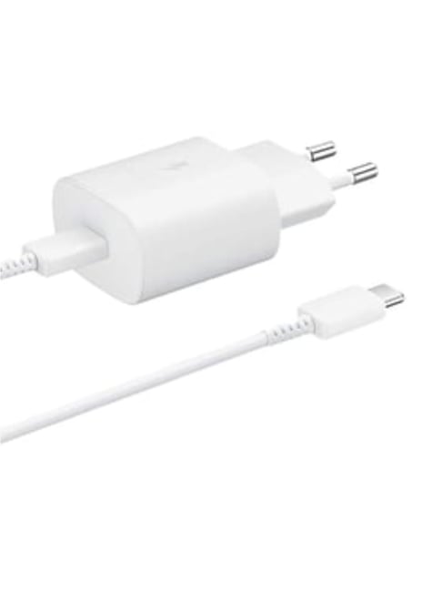 SAMSUNG EP-TA800NWEGIN, 25W Super Fast Charging Travel Adapter, USB-C (White)