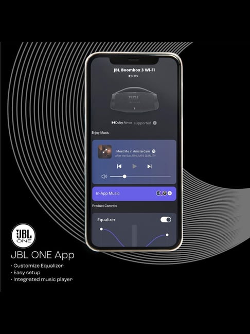 JBL Boombox 3, 180W Wireless Portable Bluetooth Speaker with 24H