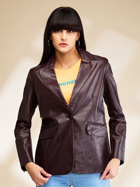 Being Human Wine Slim Fit Blazer-picture-43