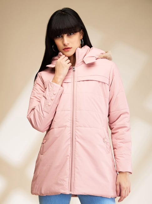 Being Human Pink Slim Fit Puffer Jacket-picture-19