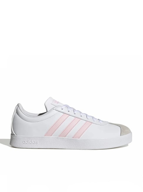 Adidas Women's VL COURT BASE White Skateboarding Shoes-picture-10