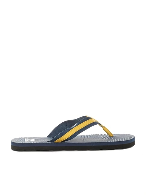 Adidas Men's HURTLE Blue & Yellow Flip Flops-picture-13