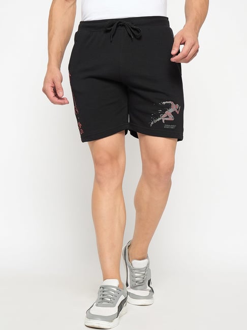 Duke Black Regular Fit Shorts-picture-16