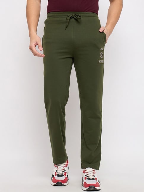 Duke Olive Regular Fit Trackpants