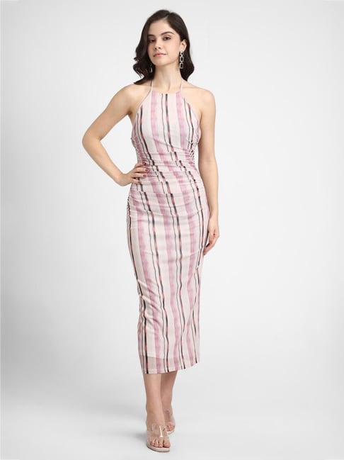 Buy Forever 21 Multicolor Striped Midi Dress for Women Online Tata CLiQ