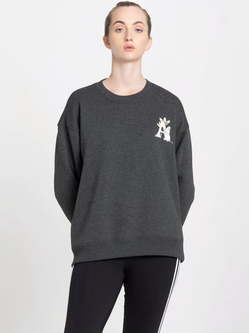 Adidas Sportswear Originals Womens Grey Sweatshirt Adidas Women's