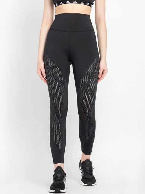 Buy ADIDAS Black Printed Sports Tights for Women Online Tata CLiQ
