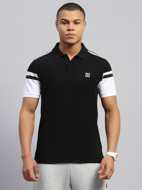 Rock.It Black Cotton Regular Fit Polo T-Shirt-picture-35