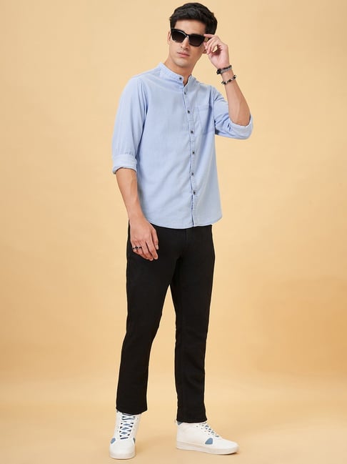 Black Jeans Dark Blue Shirt Light Blue Jeans Buy Sf Jeans By