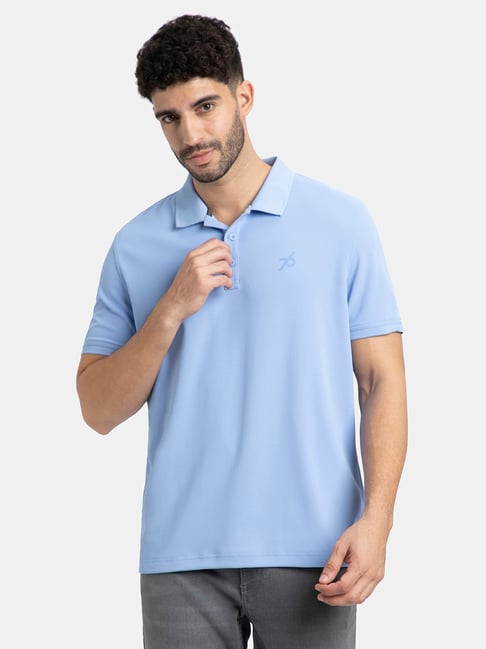 Jockey Light Blue Regular Fit Polo T-Shirt-picture-44