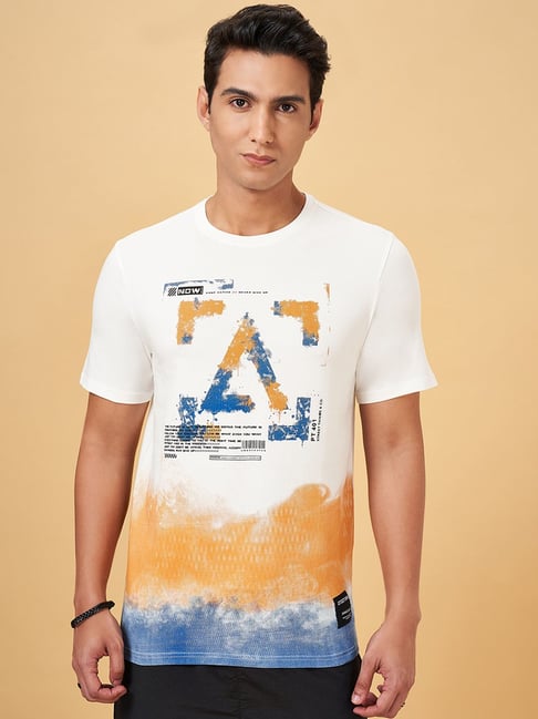 Street 808 By Pantaloons White Regular Fit Printed T-Shirt-image-26