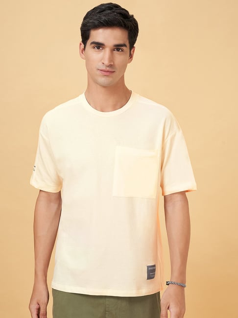 Street 808 By Pantaloons Ecru Cotton Loose Fit Printed T-Shirt-picture-45