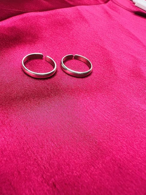 Arte Jewels 925 Sterling Silver Toe Ring Set Of 2 Toe Rings-picture-35