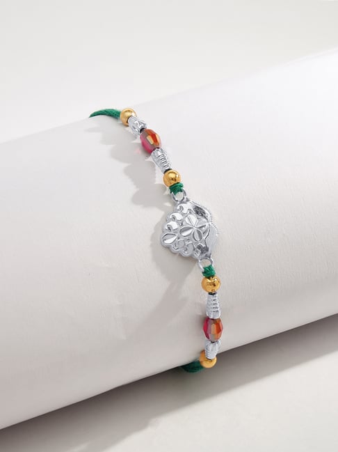 P.N.Gadgil Jewellers 925 Sterling Silver Classic Threads Thread Rakhi-image-41