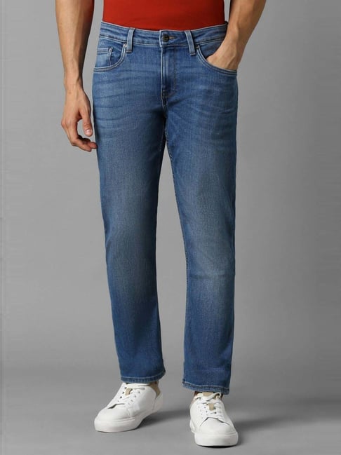 Louis Philippe Jeans Blue Cotton Slim Fit Jeans-picture-36