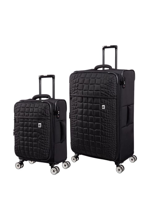 Trolley Bag Black It Suitcase It Luggage Reptilian Black Wheels