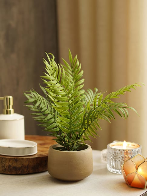 Pure Home and Living Green Plastic Potted Plants-picture-27