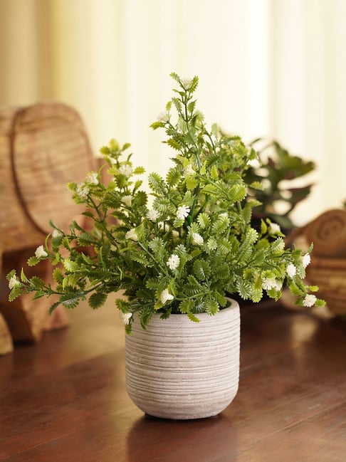 Pure Home and Living Green Plastic Potted Plants-picture-36