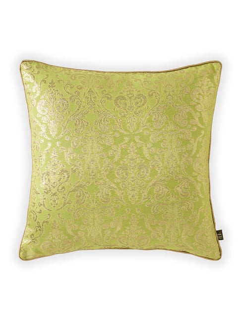Pure Home and Living Green Cotton Printed Cushion Cover at Best
