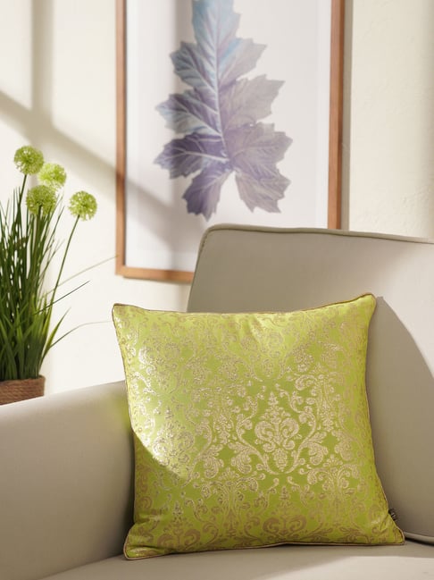 Pure Home and Living Green Cotton Printed Cushion Cover-picture-41