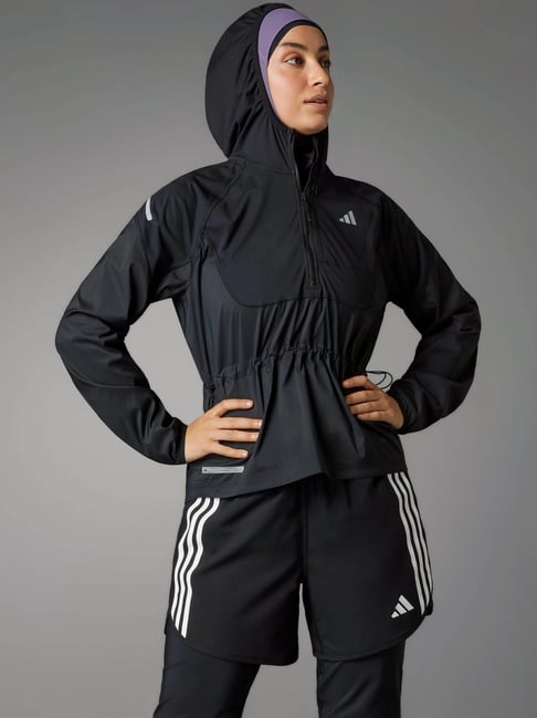adidas Black Logo Print Sports Jacket