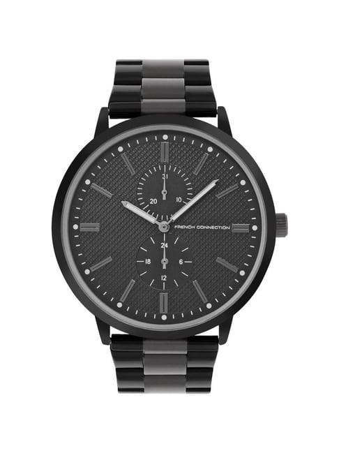 French connection black watch best sale