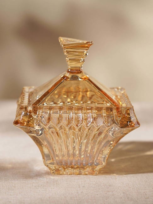 Pure Home and Living Brown Glass Candy Jar (0.15 L)-picture-25