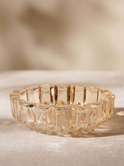 Pure Home and Living Brown Glass Large Round Ash Tray-picture-10