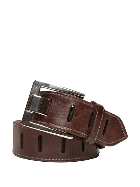 Art N Vintage Brown Leather Waist Belt For Men-picture-39
