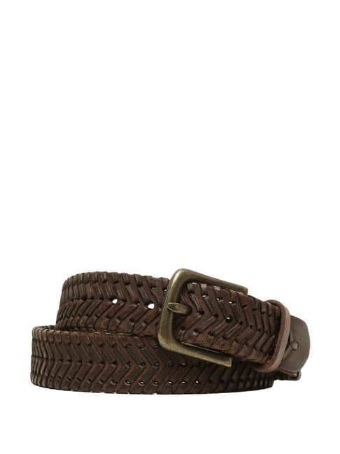 Art N Vintage Brown Leather Waist Belt For Men-picture-21