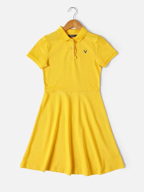 Allen Solly Kids Yellow Regular Fit Dress