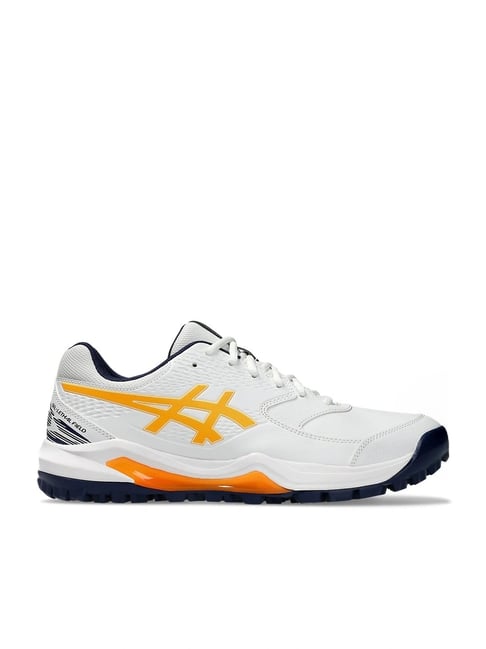 Asics Men s GEL LETHAL FIELD 2 White Cricket Shoes