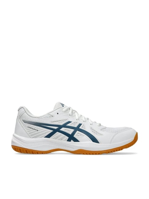 Asics Men's UPCOURT 6 White Indoor Court Shoes