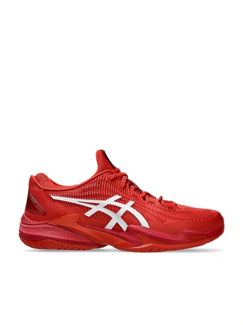 All red asics shoes online