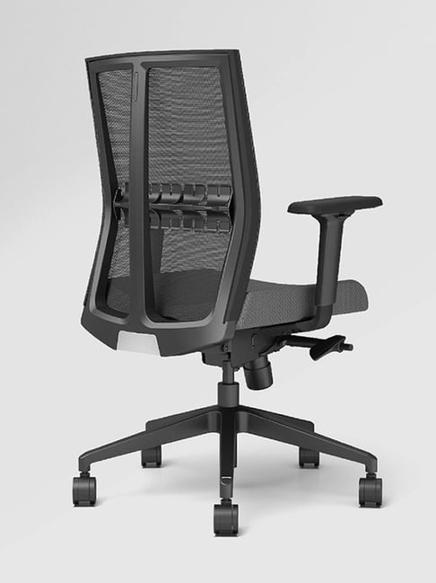 Godrej Interio Aero Full Grey Fabric Standerd Office Executive Chair