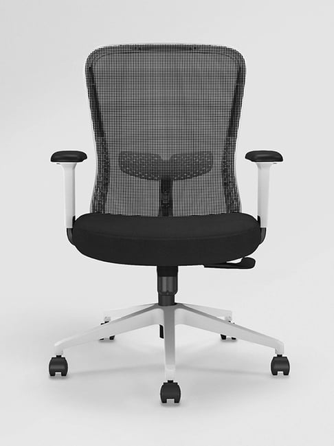 Buy Godrej Thrill Mid Black Fabric Standerd Office Executive Chair