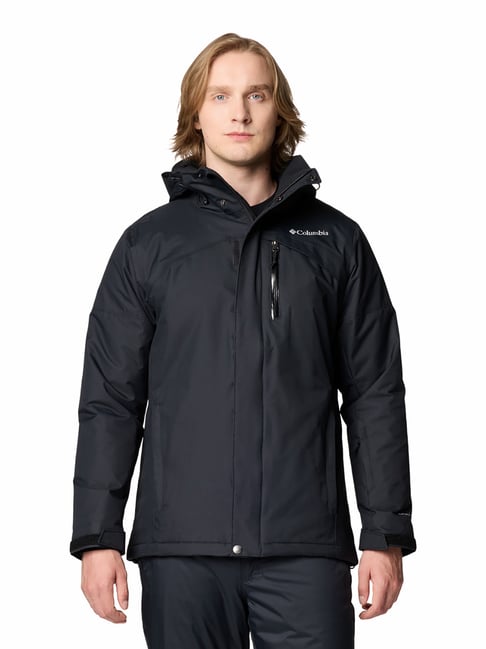 Columbia Black Regular Fit Last Tracks Hooded Jacket-picture-28