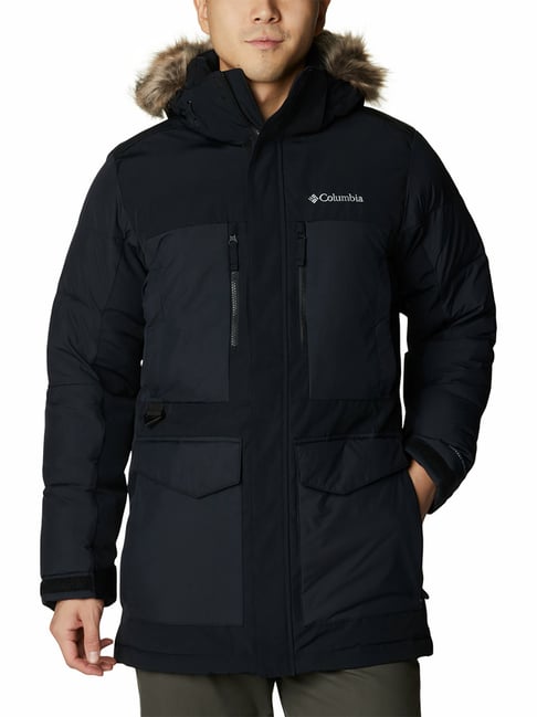 Columbia Black Regular Fit Marquam Peak Fusion Park Hooded Jacket