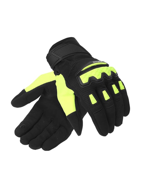 Buy Royal Enfield Green Textured Gloves Online At Best Price