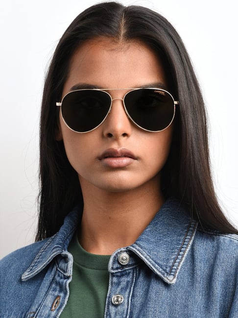 Fendi Gold Sunglasses Fendi 0286 Carrera Green Aviator Unisex