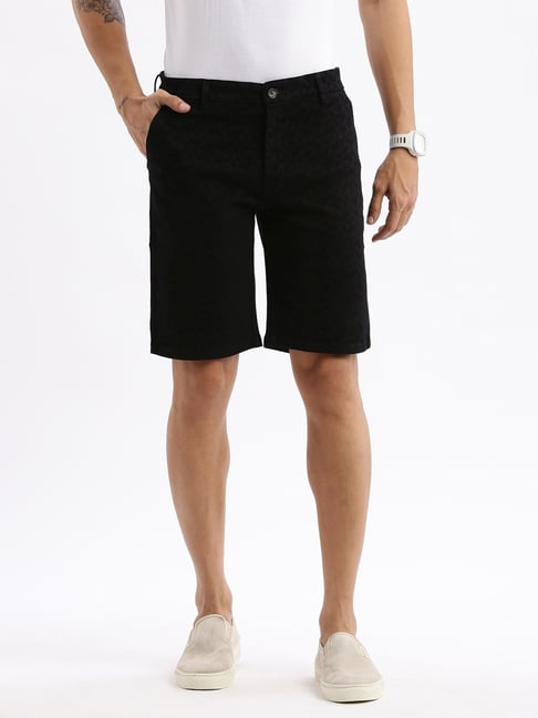 showoffff Showoff Black Slim Fit Printed Shorts-picture-33