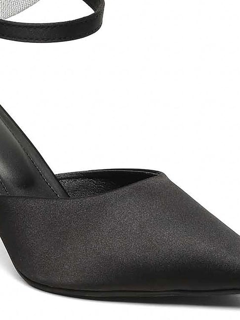 Buy Flat N Heels Women's Black Ankle Strap Stilettos for Women at