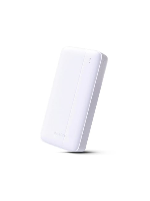 Onelife Power 03, 20000mAh 12W Lithium-Polymer Power Bank with Dual Input, Dual Output (White)