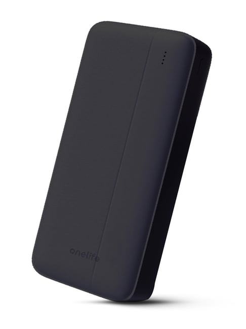 Onelife Power 03, 20000mAh 12W Lithium-Polymer Power Bank with Dual Input, Dual Output (Black)