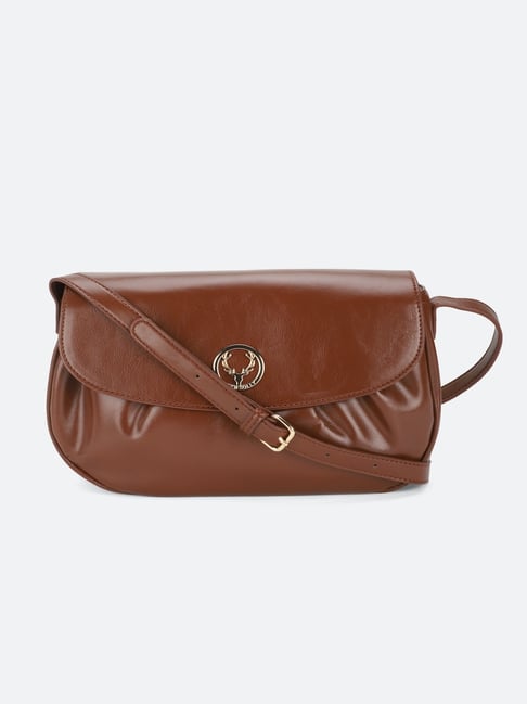 Allen solly tan solid shoulder bag online