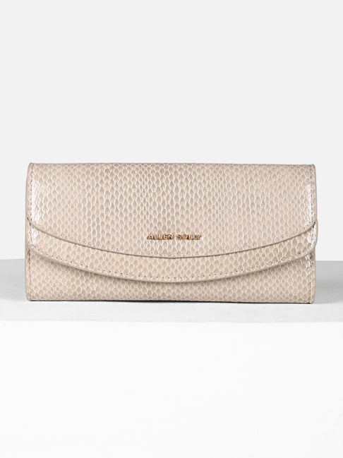 Allen Solly Beige Textured Wallet for women