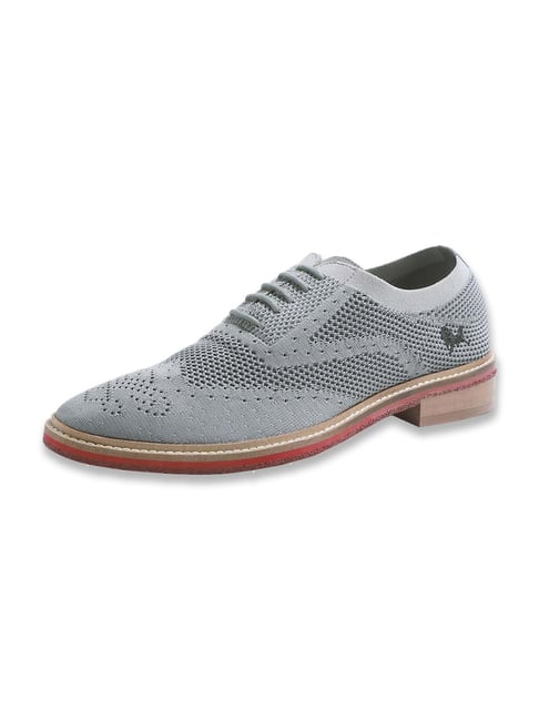 Buy Neemans Men's Steel Grey Oxford Shoes for Men at Best Price