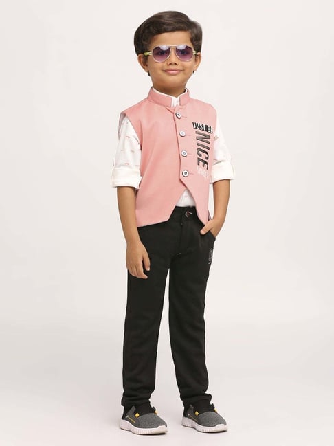 Kids Island Boys Multicolor Printed Full Sleeves Clothing Set